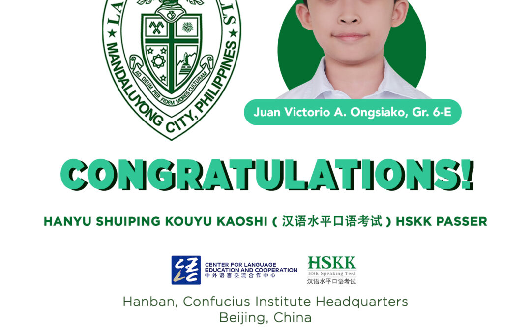 Ongsiako Passes Mandarin Language Speaking Exam