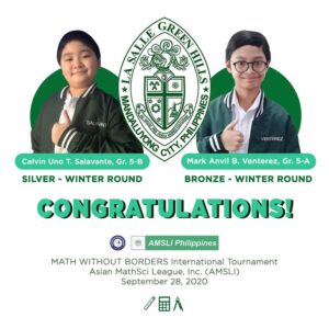 Borderless Math! Venterez, Salavante Represent PH In Math Tournament 