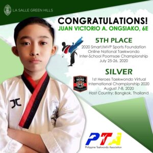 Ongsiako Shines In Online Taekwondo Championships