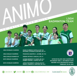 LSGH Badminton Team shines in Palarong Pambansa