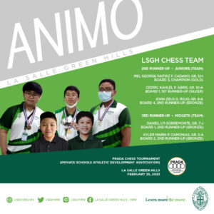 LSGH Chess Team captures 2nd, 3rd runner-up finish in PRADA chess olympiad 