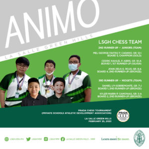LSGH Chess Team captures 2nd, 3rd runner-up finish in PRADA chess olympiad