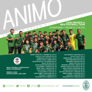 LSGH footballers place first in RIFA Midgets A division