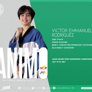 9th grader wins silver in Asian Online Open Taekwondo Championships