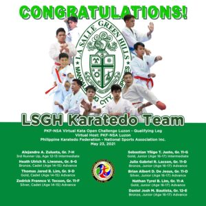 LSGH karatekas bag 8 medals, 3rd Runner Up in PKF-NSA Virtual Kata Open Challenge 