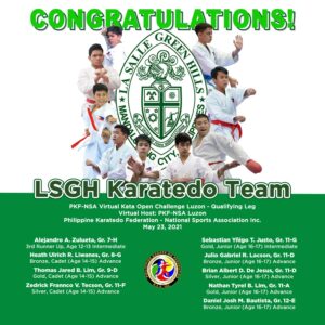 LSGH karatekas bag 8 medals, 3rd Runner Up in PKF-NSA Virtual Kata Open Challenge