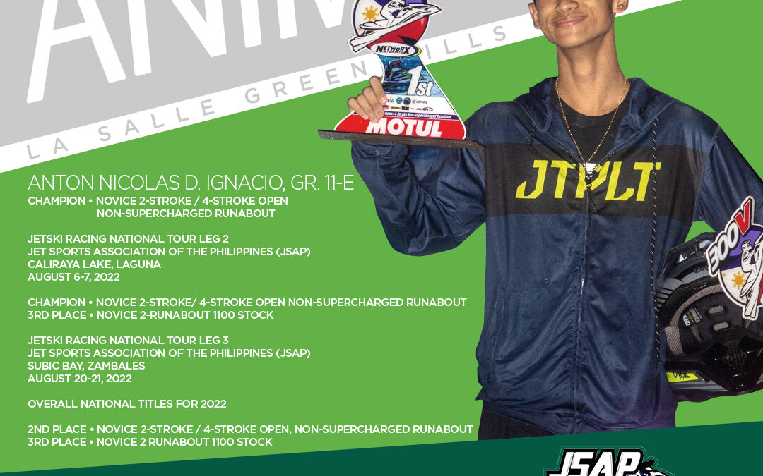 11th grader wins jet ski racing national tour