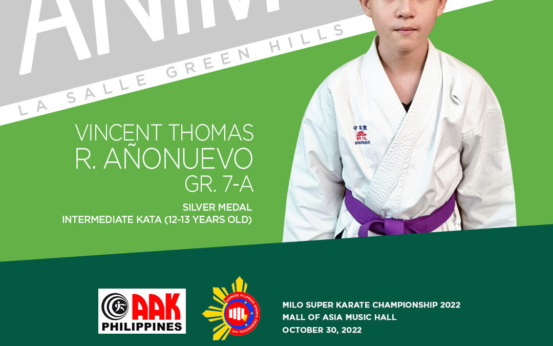Añonuevo wins silver in Milo Super Karate Championship 