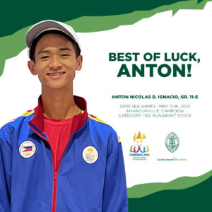 LSGH 11th grader represents the Philippines at the 32nd SEA games