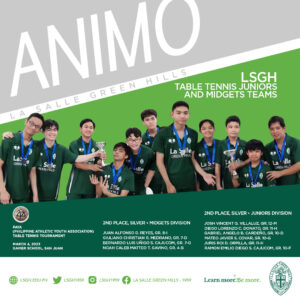 LSGH Juniors, Midgets, bag silver in PAYA table tennis tournament