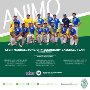 LSGH secondary baseball team captures 2nd place at the 2023 Palarong Pambansa  