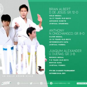 LSGH karatekas win medals at 9th DBL E-Karate Tournament 