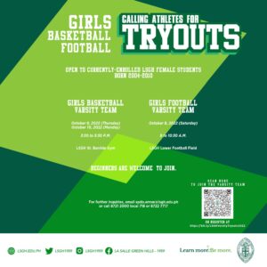 LSGH opens varsity team tryouts 