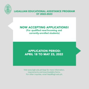 LSGH scholarship application is now open! 