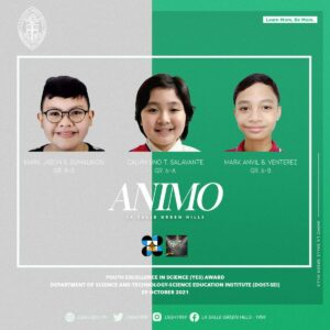 LSGH students receive Youth Excellence in Science award 