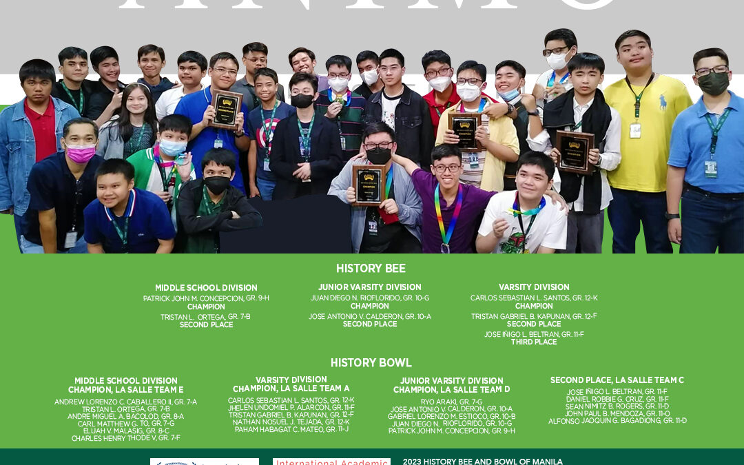 LSGH’s IHBB team shines in Manila’s History Bee & Bowl 