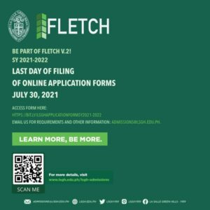 Last day of filing of online application forms – July 30, 2021 