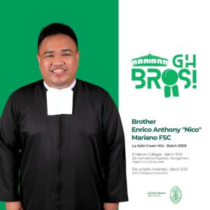 Meet Br. Nico from Batch 2009 