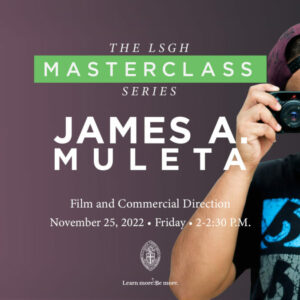 SHS presents masterclass series on film and commercial direction 