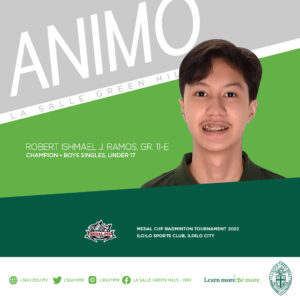 SHS student scores championship in Iloilo badminton tilt