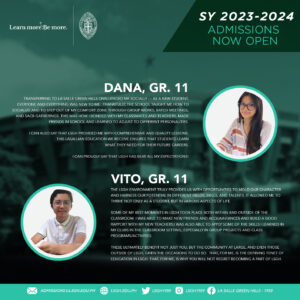 This SY 2023-2024, discover just how LSGH is more than a school! 