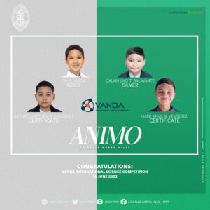 Young Lasallians win awards in Vanda science competition  