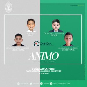 Young Lasallians win awards in Vanda science competition