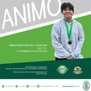 Saycon bags 1st runner-up at the 2023 Pinewoods championship 