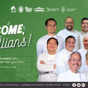 Welcome to the new academic year, Lasallians!  
