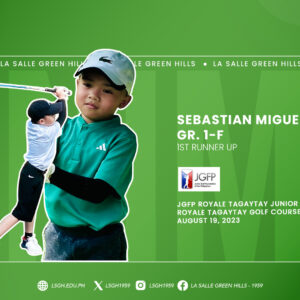 Darjuan finishes 1st runner-up in Tagaytay Junior Open 