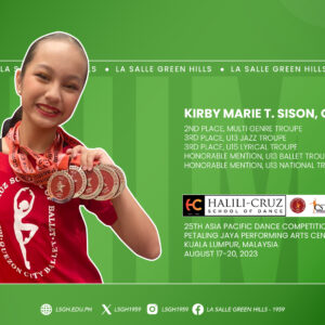 Sison bags four medals in international dance competition 