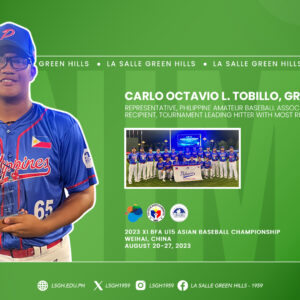 Tobillo adjudged Leading Hitter in Asian baseball championship
