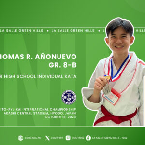  Añonuevo wins silver in Japan karate championship