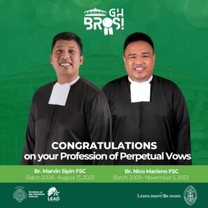 Two Lasallian Brothers profess perpetual vows 