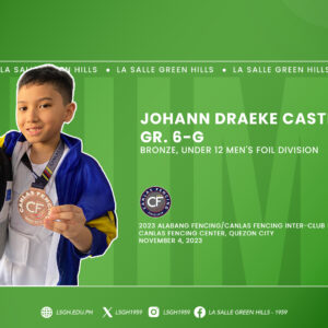 Castillo bags bronze in invitational fencing tournament 