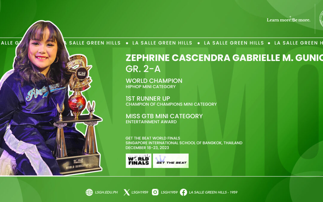Gunio shines in Get the Beat World Finals 