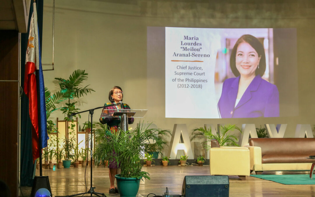 Former Chief Justice Sereno graced LSGH’s Panayam forum