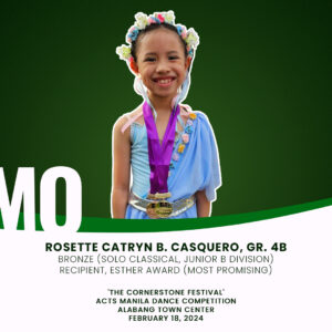 Casquero bags bronze in ballet competition 