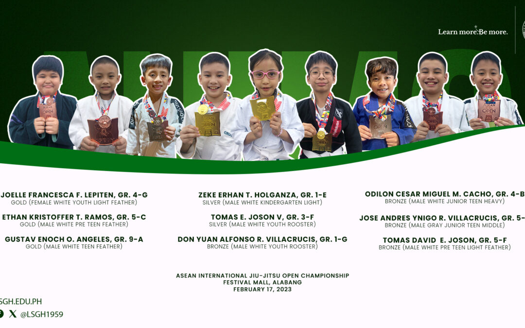 LSGH students bag 9 medals in the ASEAN International Jiu-Jitsu Open Championship!