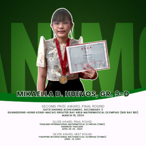 Huevos bags medals in three international math olympiads