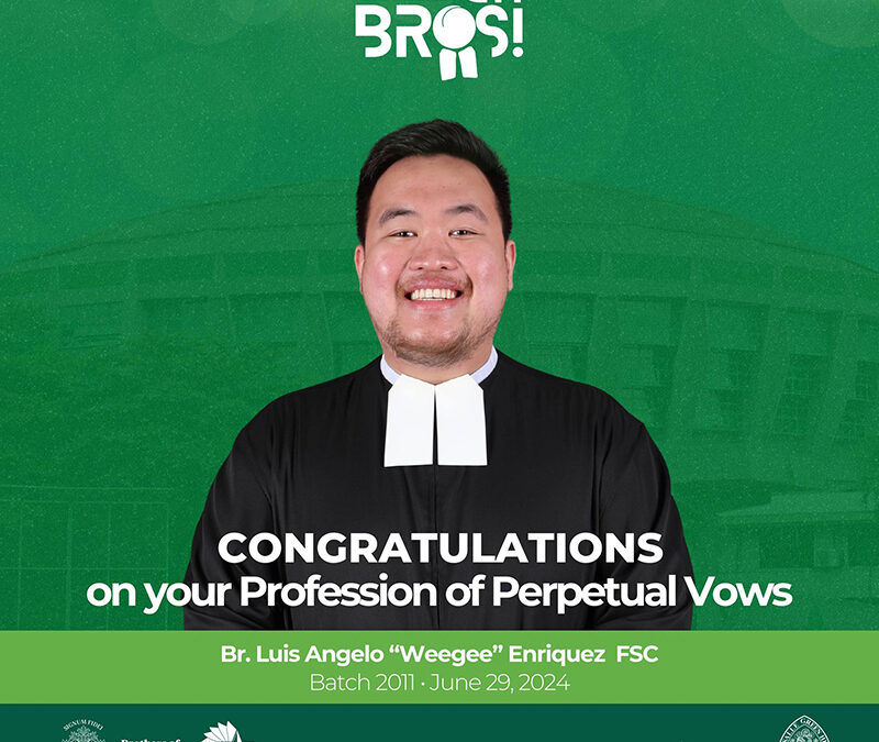 Congratulations, Br. Weegee!