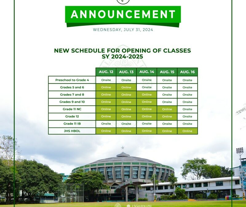 Announcement from the Integrated School