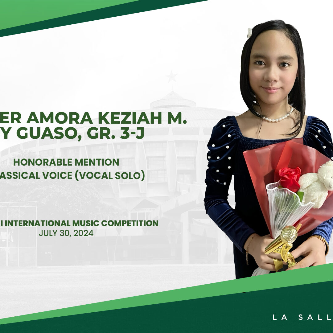 Dy Guaso earned Honorable Mention in online music competition