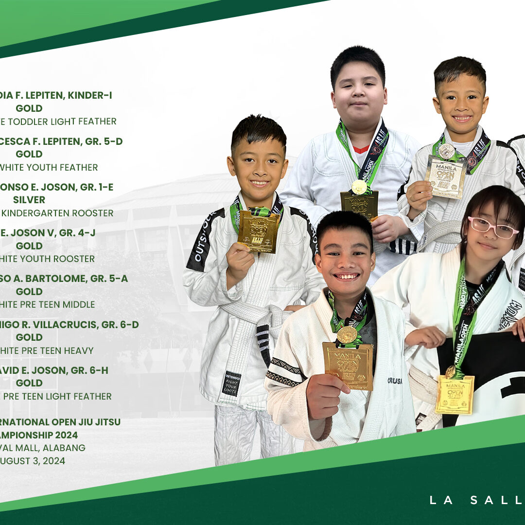 Lasallian jiu jitsu players haul medals in the Manila International Open Jiu-Jitsu Championship