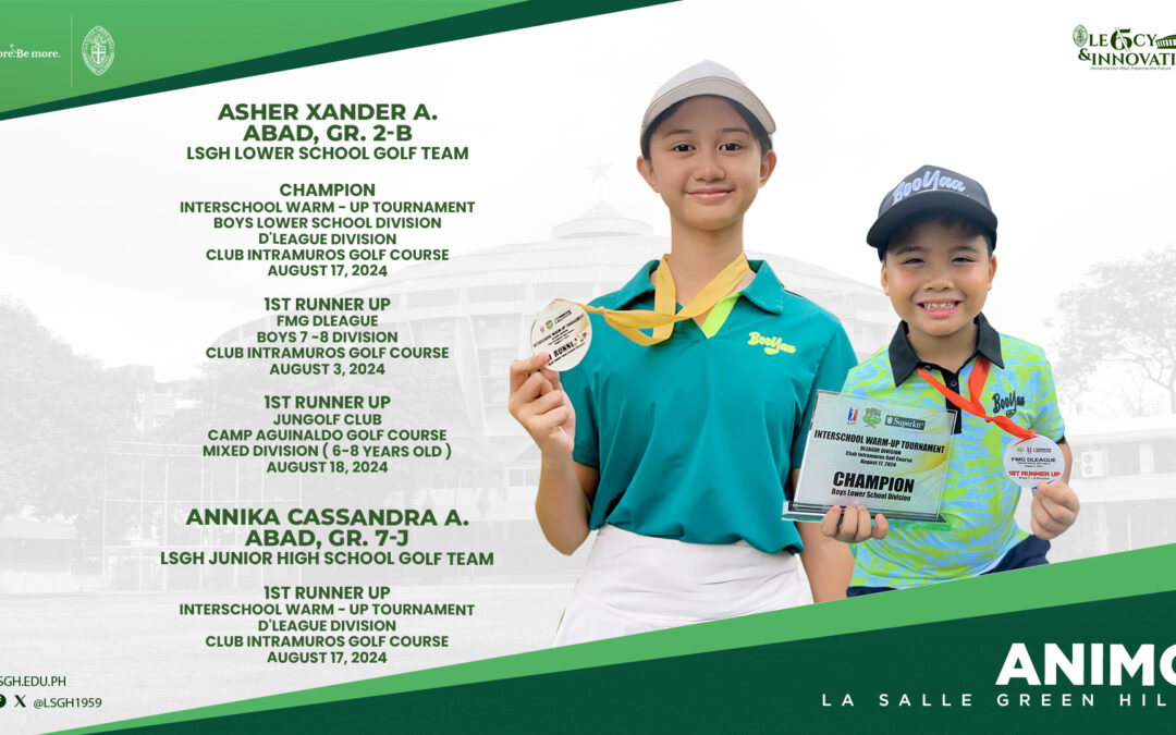 Abad siblings secure impressive finishes in the Interschool Warm-Up Tournament 