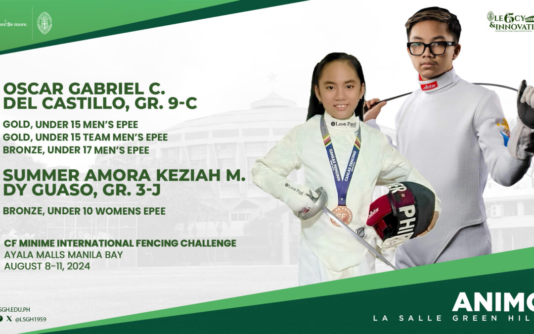 Del Castillo, Dy Guaso bag medals in the CF Minime International Fencing Challenge