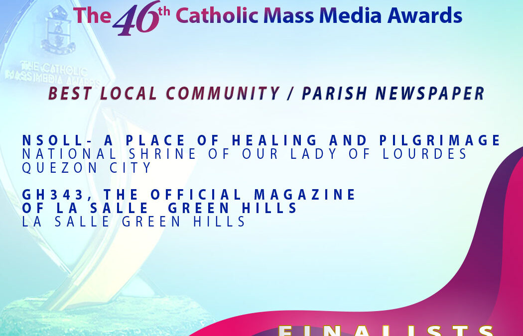 GH343 named finalist for Best Local Community/Parish Newspaper in the Catholic Mass Media Awards