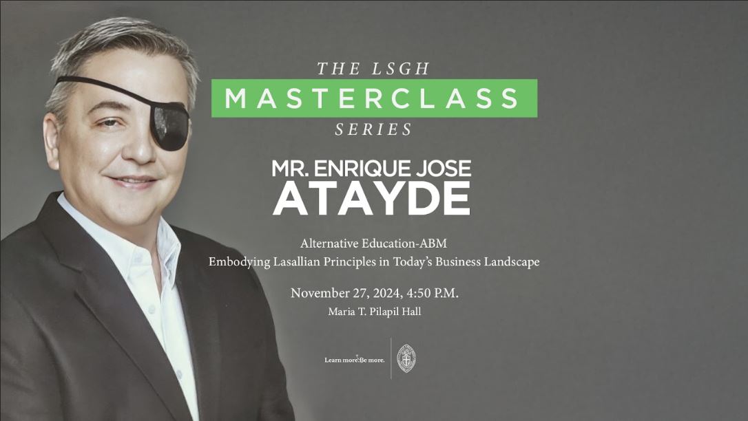 LSGH Masterclass Series 2024 presents Mr. Henry Atayde