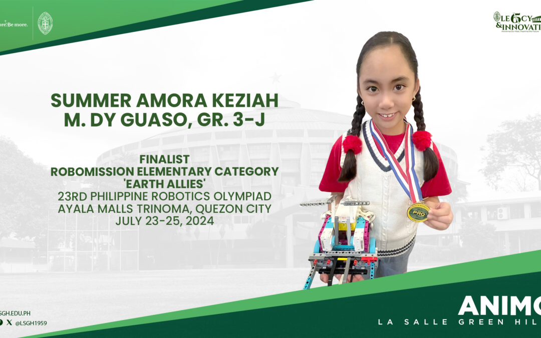 Dy Guaso named finalist in the Philippine Robotics Olympiad