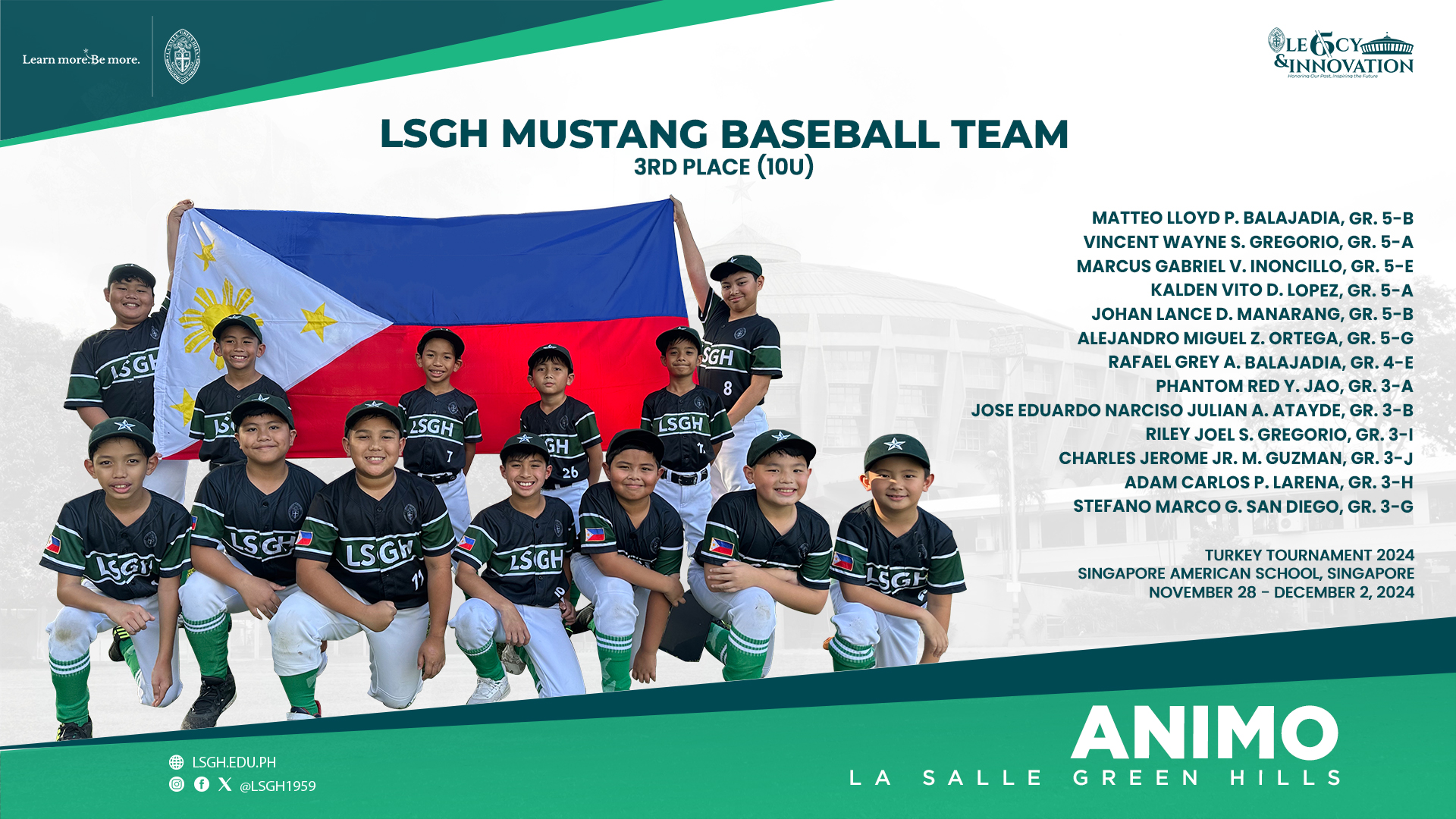 LSGH Mustang, Pinto Teams bag 3rd Place in Turkey Tournament 2024
